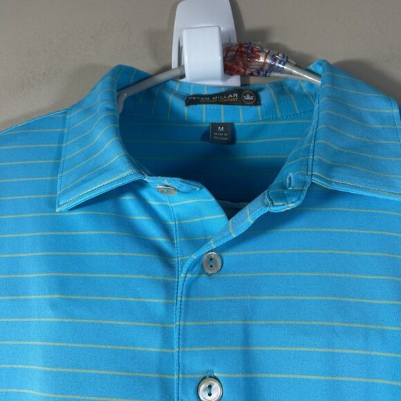 Peter Millar Summer Comfort Shirt  Men Medium Long Sleeve Performance Roster - Picture 3 of 9